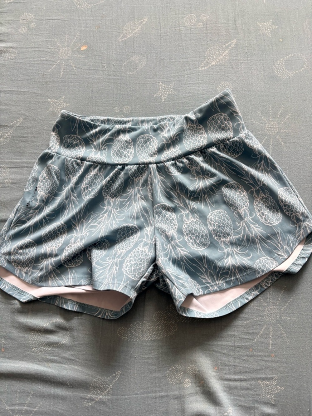 Pineapple Runners-Dusty Blue Shorts